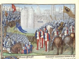 Crusaders besieging Damascus in 1148