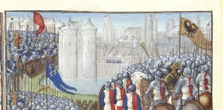 Crusaders besieging Damascus in 1148