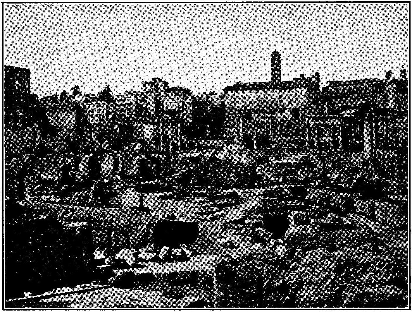 The Roman Forum, Looking North