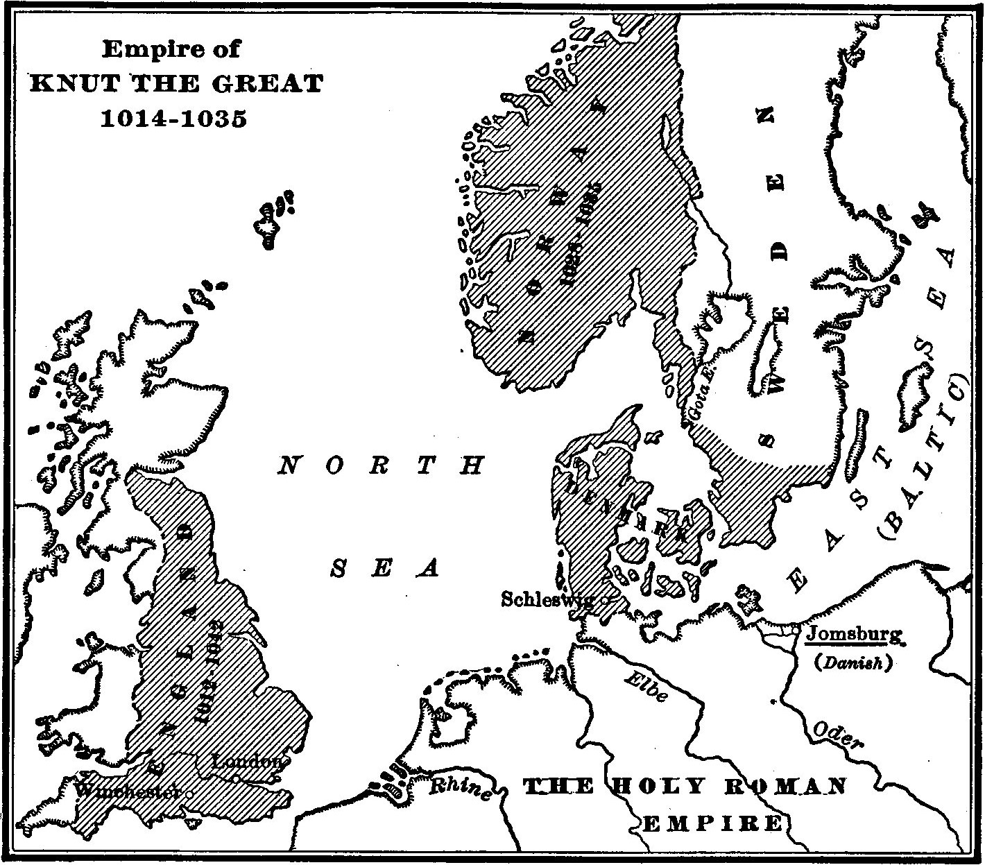 Empire of Knut the Great, 1014-1035