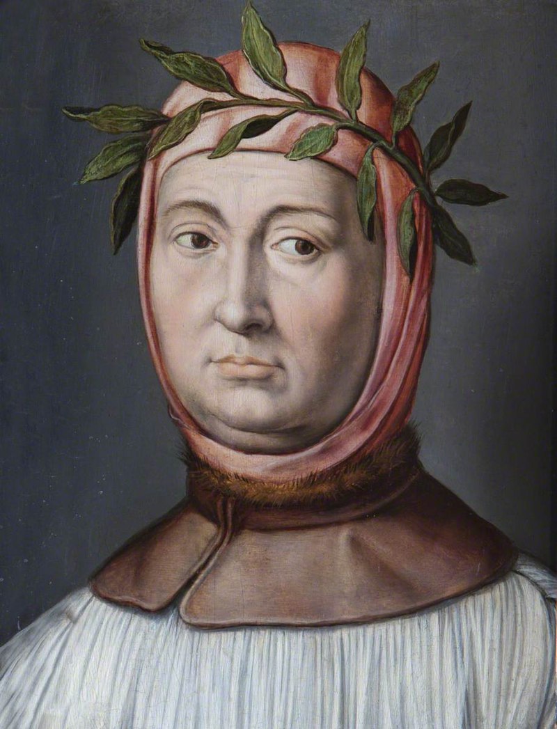 Italian (Florentine) School painting of Petrarch (1304-1374)