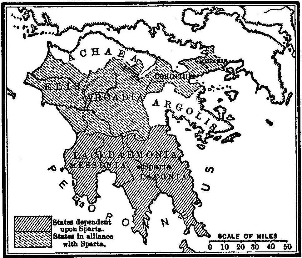 The Peloponnesian League (500 B.C.)