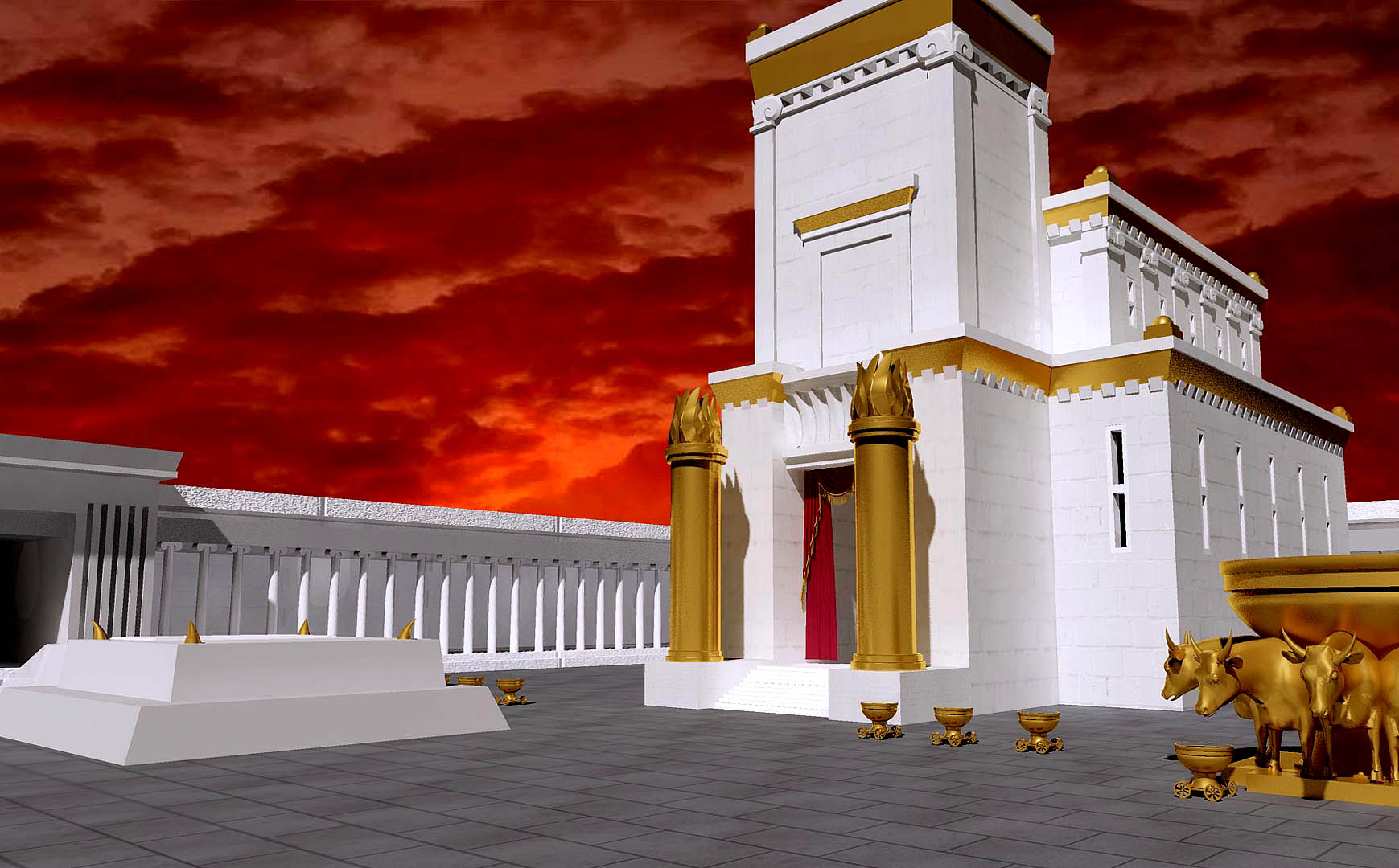 3D Representation of the Temple in Jerusalem